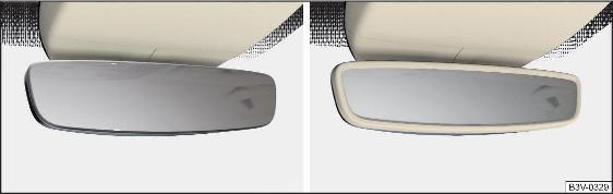 Specchietto interno con oscuramento automatico: variante 1 / variante 2