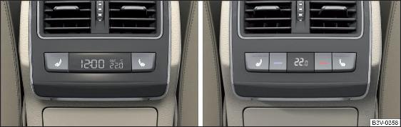 Fig. 32 Display nella console centrale posteriore