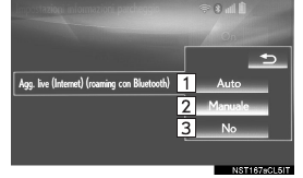 Abilitazione del roaming per le informazioni sui parcheggi