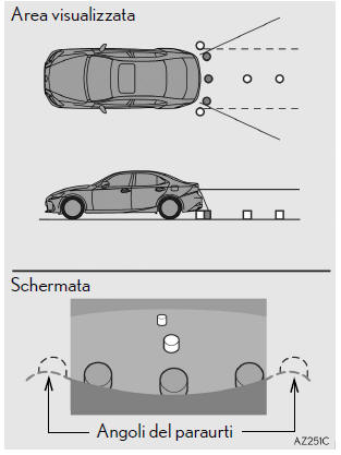 Area visualizzata sullo schermo