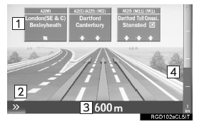 Durante l'avvicinamento a un'uscita o uno svincolo di autostrada