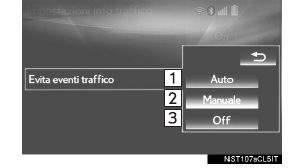 Evitare gli eventi del traffico