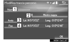 Modifica delle tracce dei percorsi