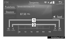 Sintonizzazione manuale