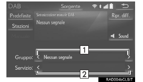 Sintonizzazione manuale