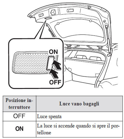 Luci vano bagagli