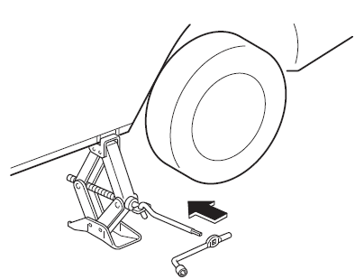 Rimozione della ruota sgonfia