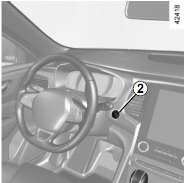 Avviamento/spegnimento del motore: veicolo con CARTA RENAULT