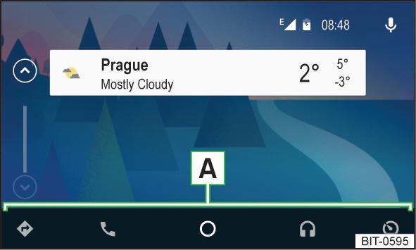 Android Auto: Menu principale